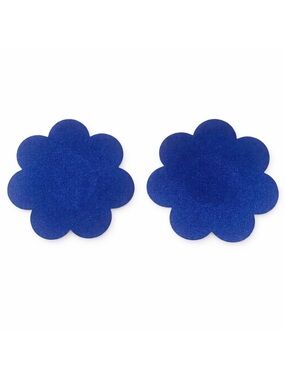 Royal Blue Flower Nipple Pasties Adhesive Covers